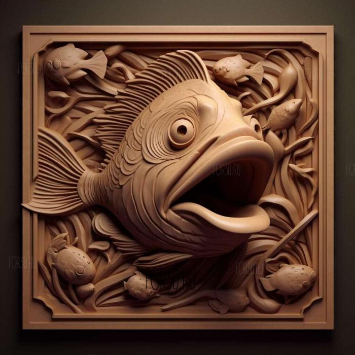 Finding Nemo 4 stl model for CNC